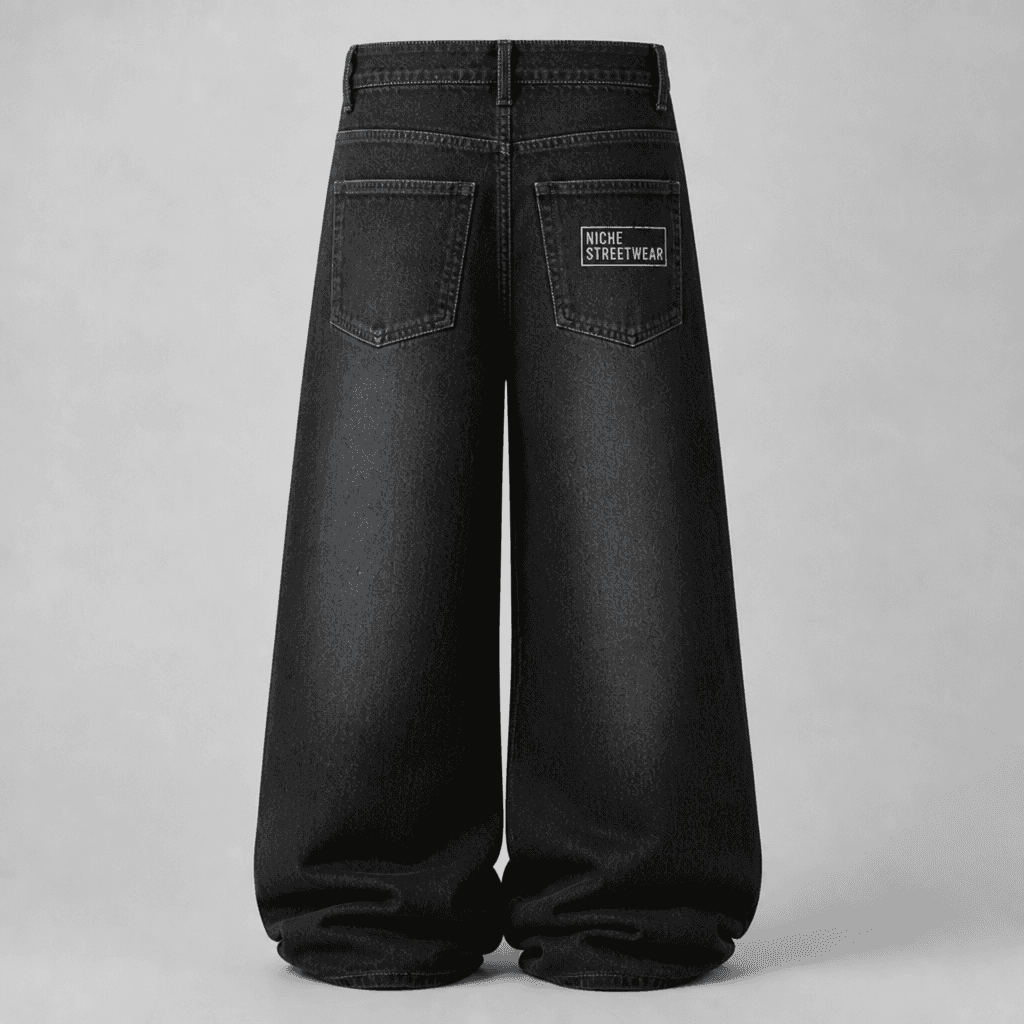 Stamp Jeans Black · Сзади