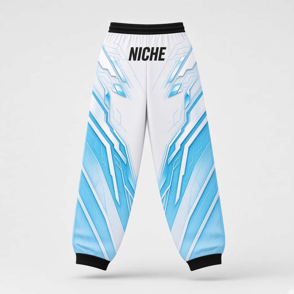 Mesh Pants Armor Cyan · Сзади