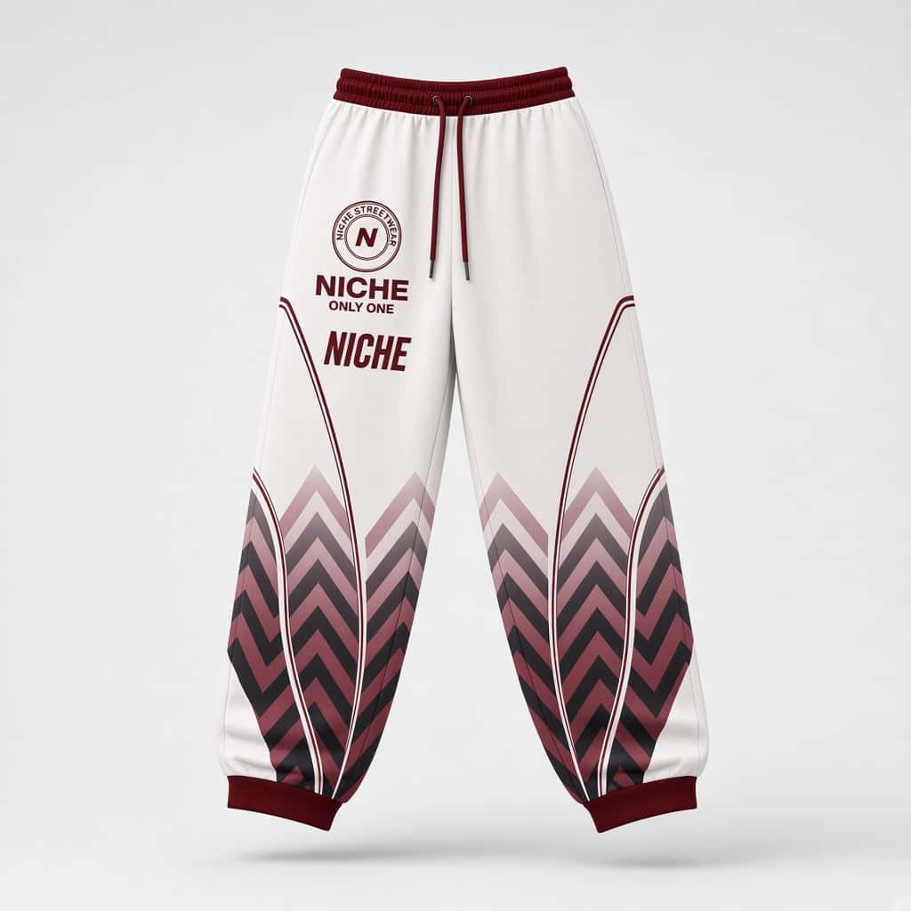 Mesh Pants Crest Oxblood · Спереди