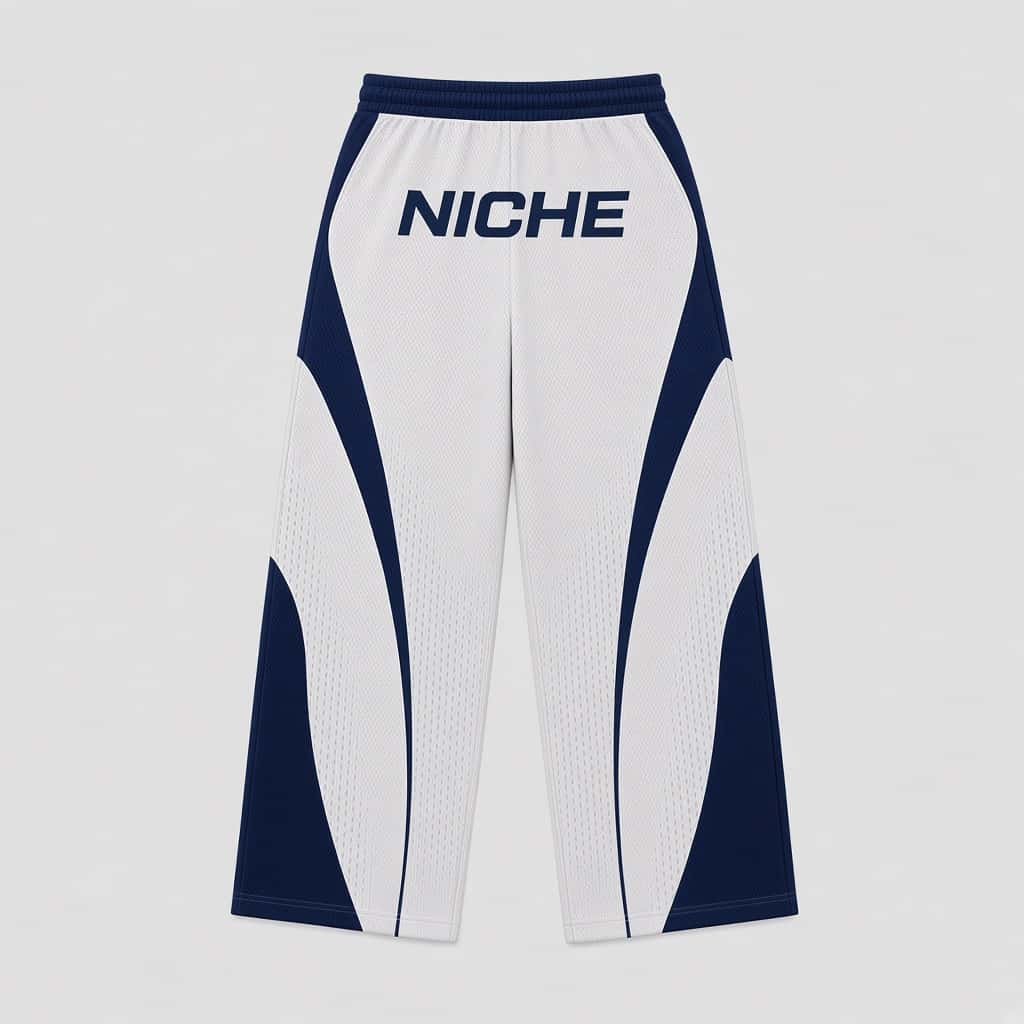 Mesh Pants Ice Navy · Сзади