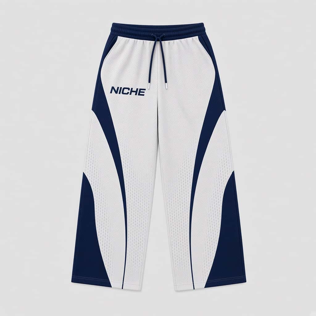 Mesh Pants Ice Navy · Спереди