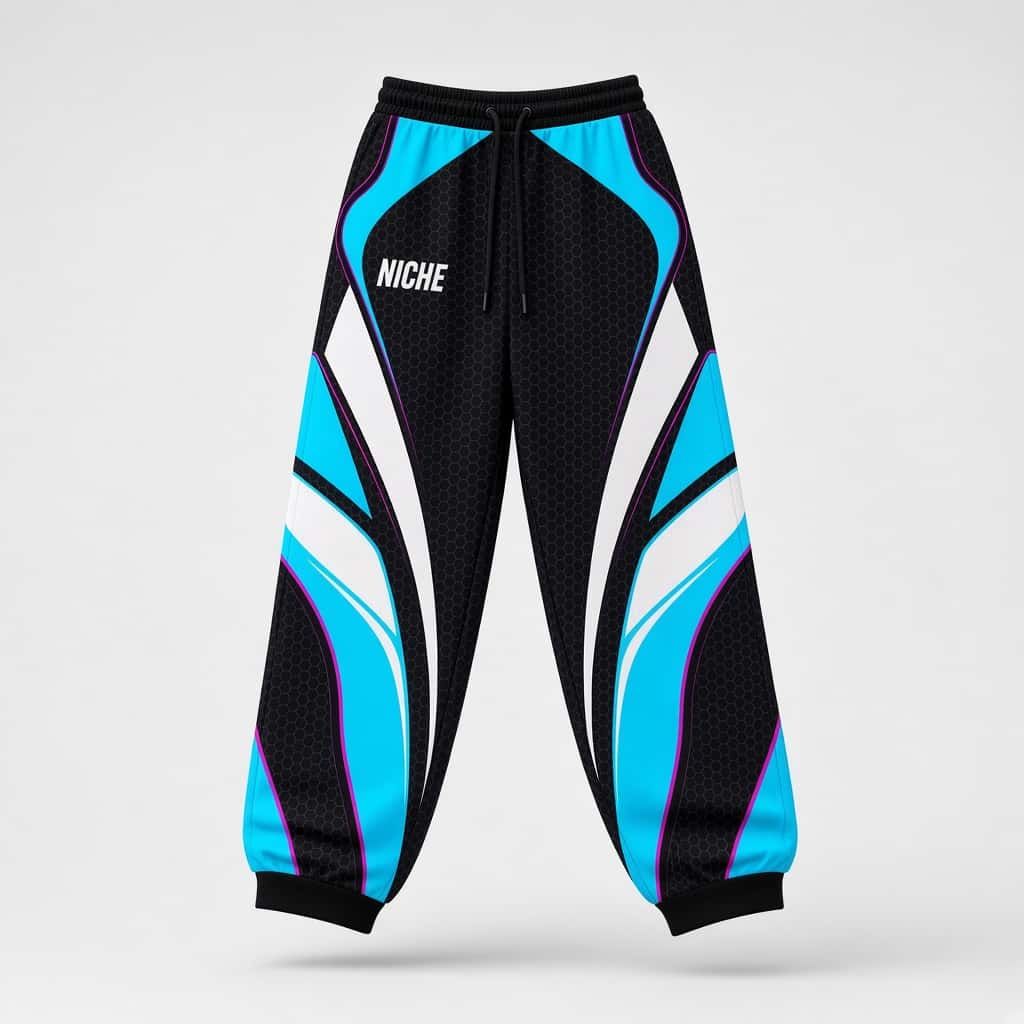Mesh Pants Voltage Cyan · Спереди