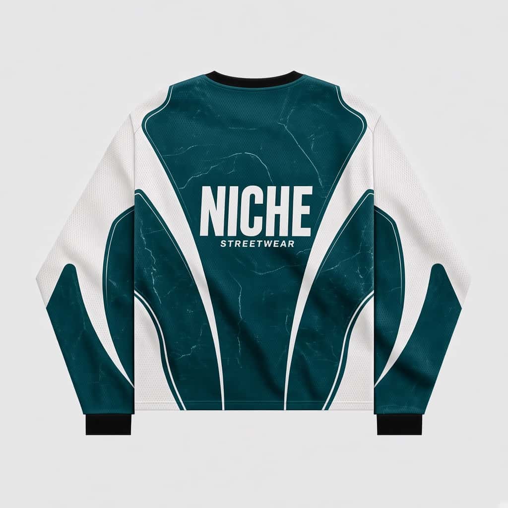 Mesh Jersey Alpine Teal · Сзади