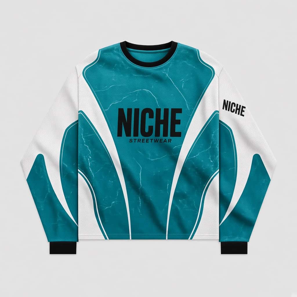 Mesh Jersey Alpine Teal · Спереди