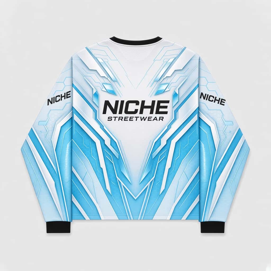 Mesh Jersey Armor Cyan · Сзади