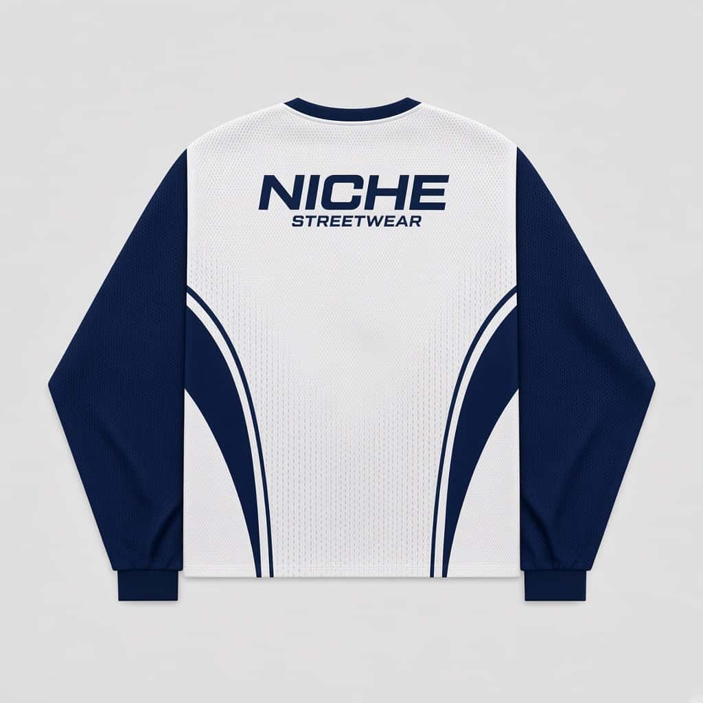 Mesh Jersey Ice Navy · Сзади