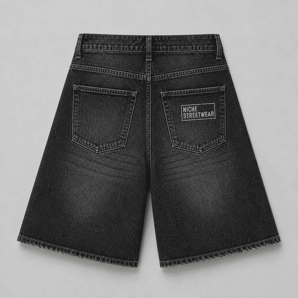 Stamp Shorts Black · Сзади