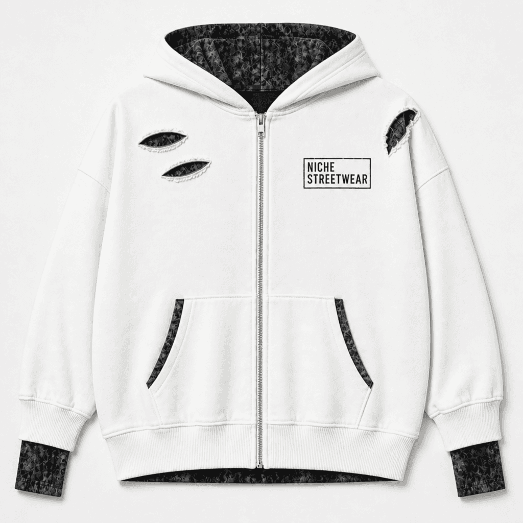 Stamp Zip White · Спереди