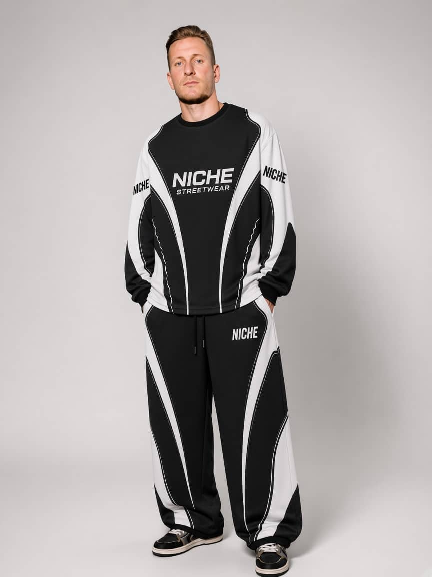 Set Mesh Black White