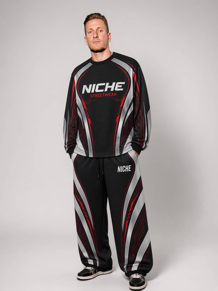 Set Mesh Circuit Silver