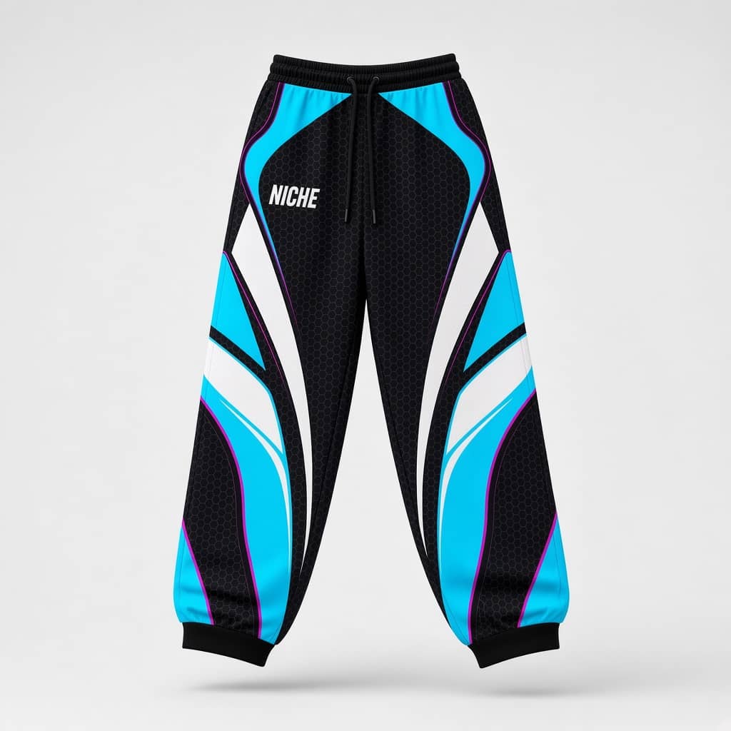 Mesh Pants Voltage Cyan