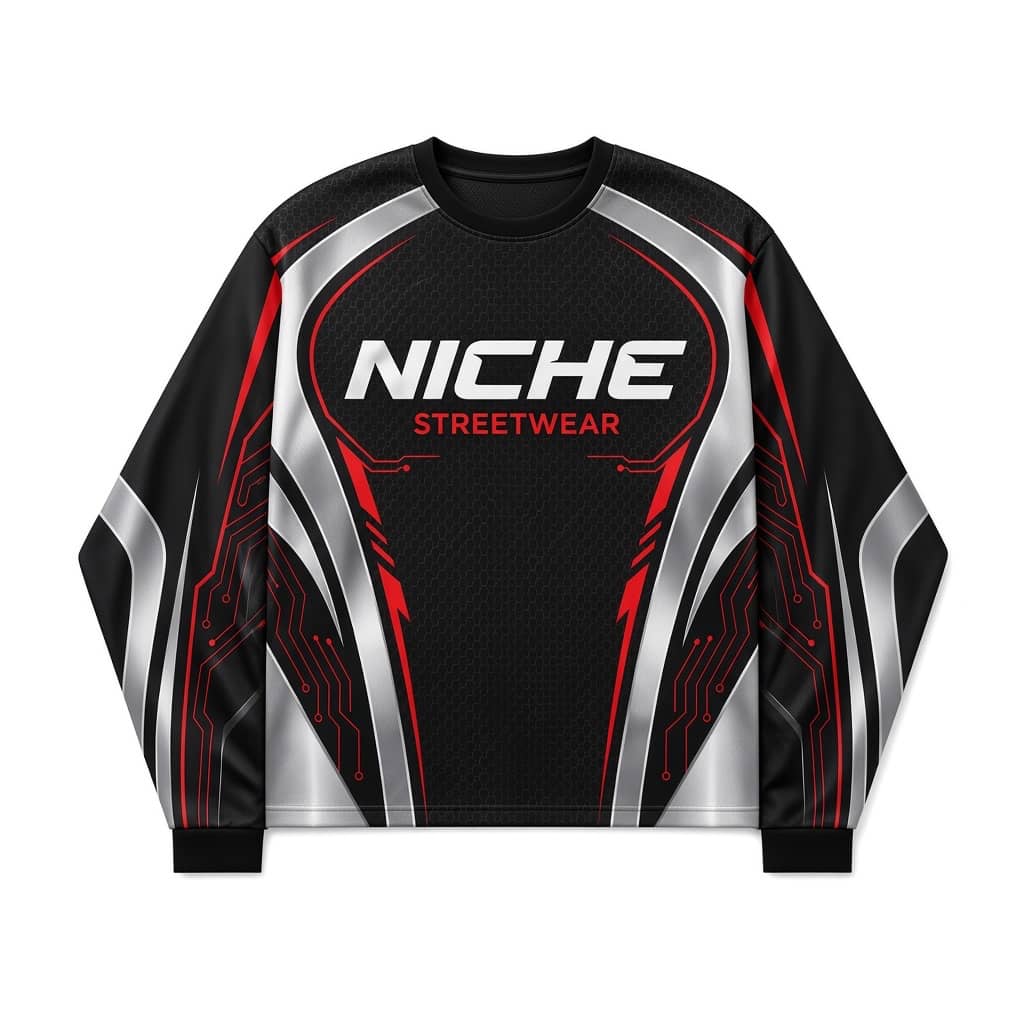 Mesh Jersey Circuit Silver