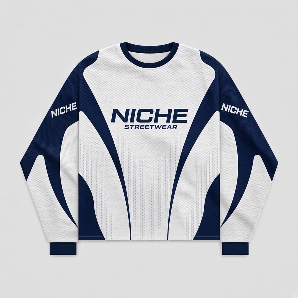 Mesh Jersey Ice Navy