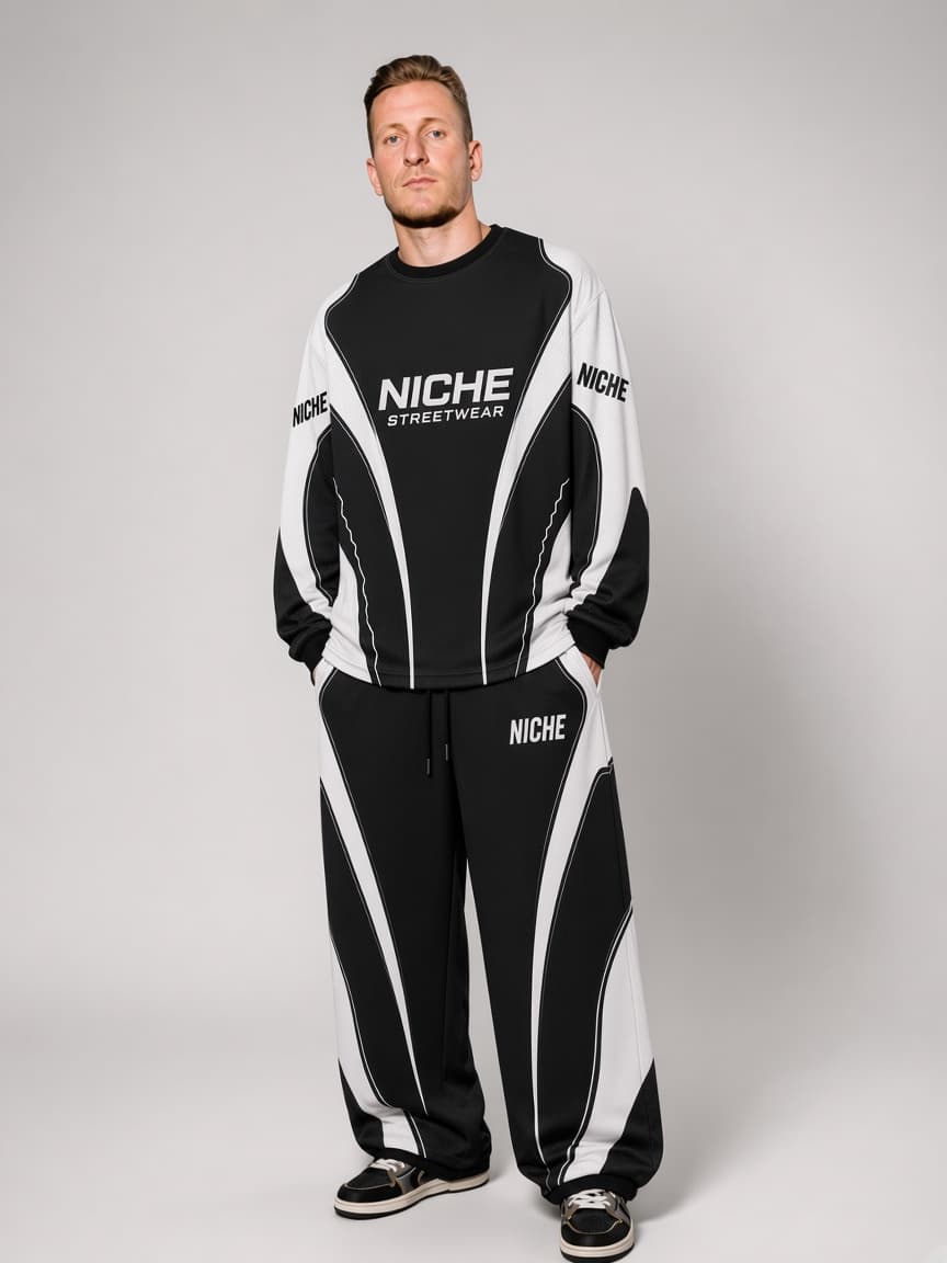 Set Mesh Black White — Сет