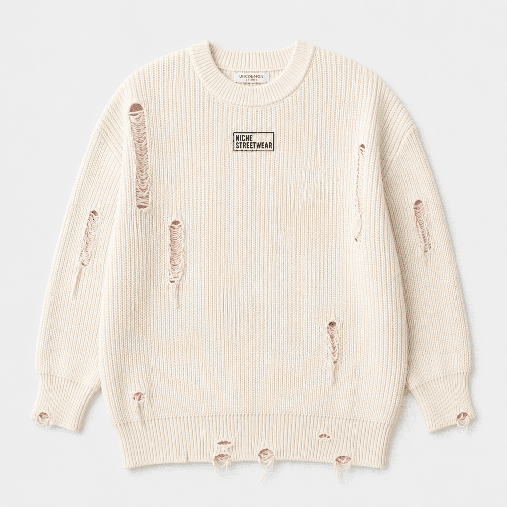 Rip Knit Milk Pink — Спереди