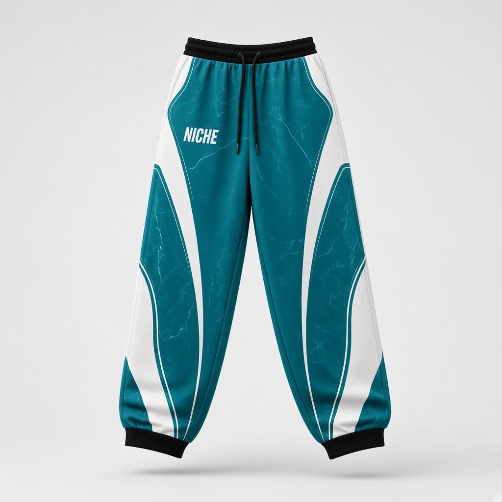 Mesh Pants Alpine Teal — Спереди