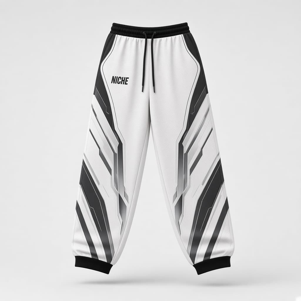 Mesh Pants Armor White — Спереди