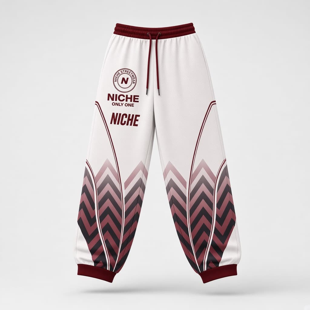 Mesh Pants Crest Oxblood — Спереди