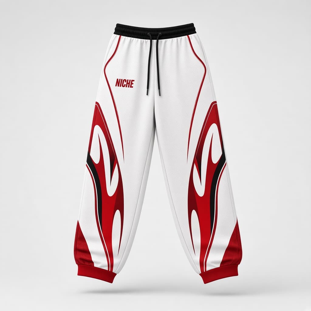 Mesh Pants Flame Red — Спереди
