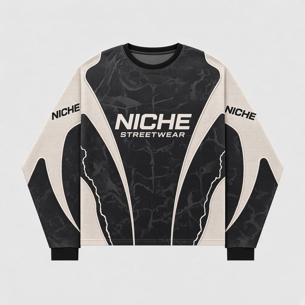 Mesh Jersey Charcoal Bone — Спереди