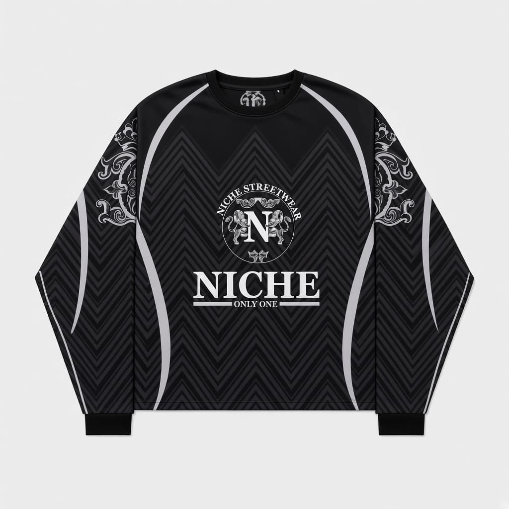 Mesh Jersey Crest Black — Спереди