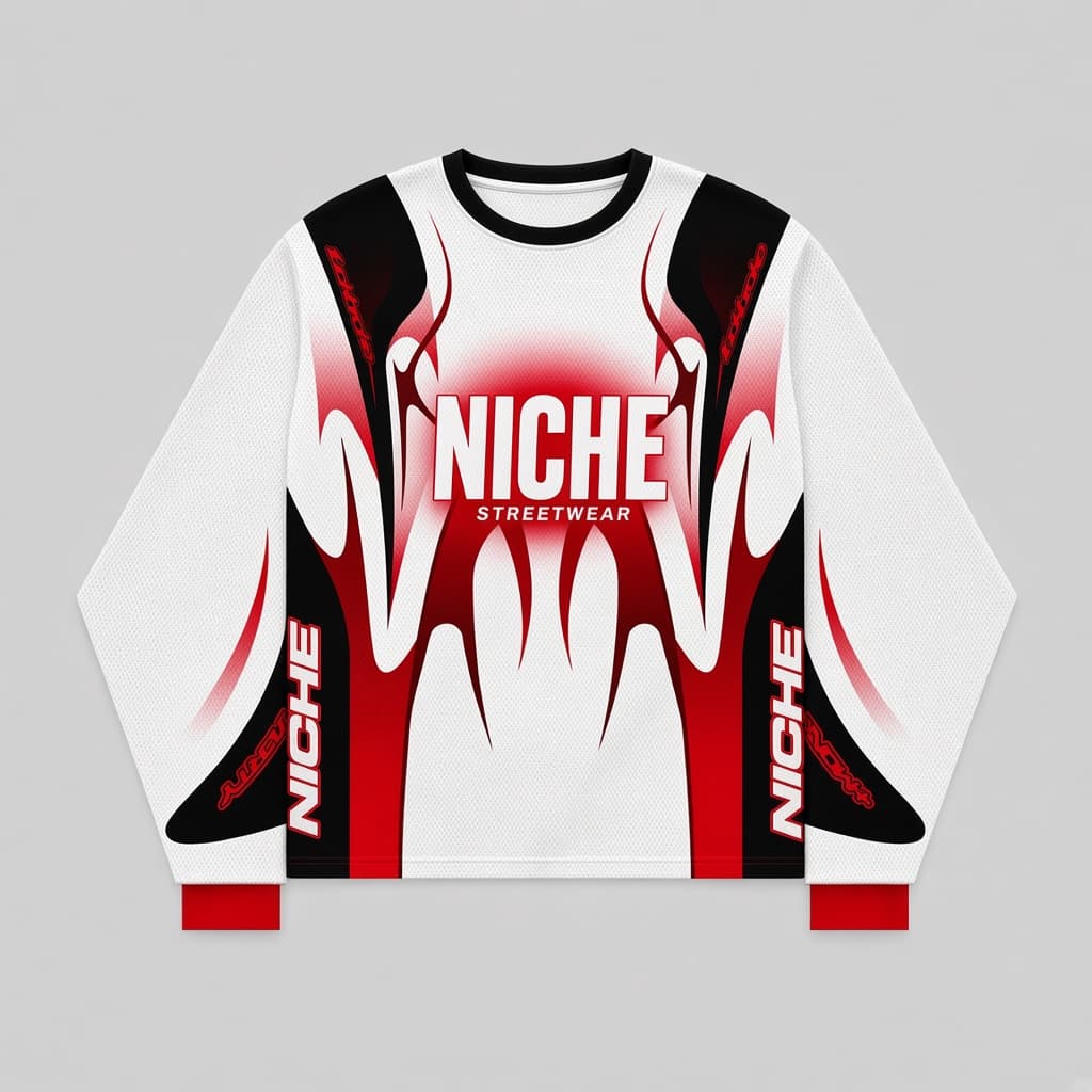 Mesh Jersey Flame Red — Спереди