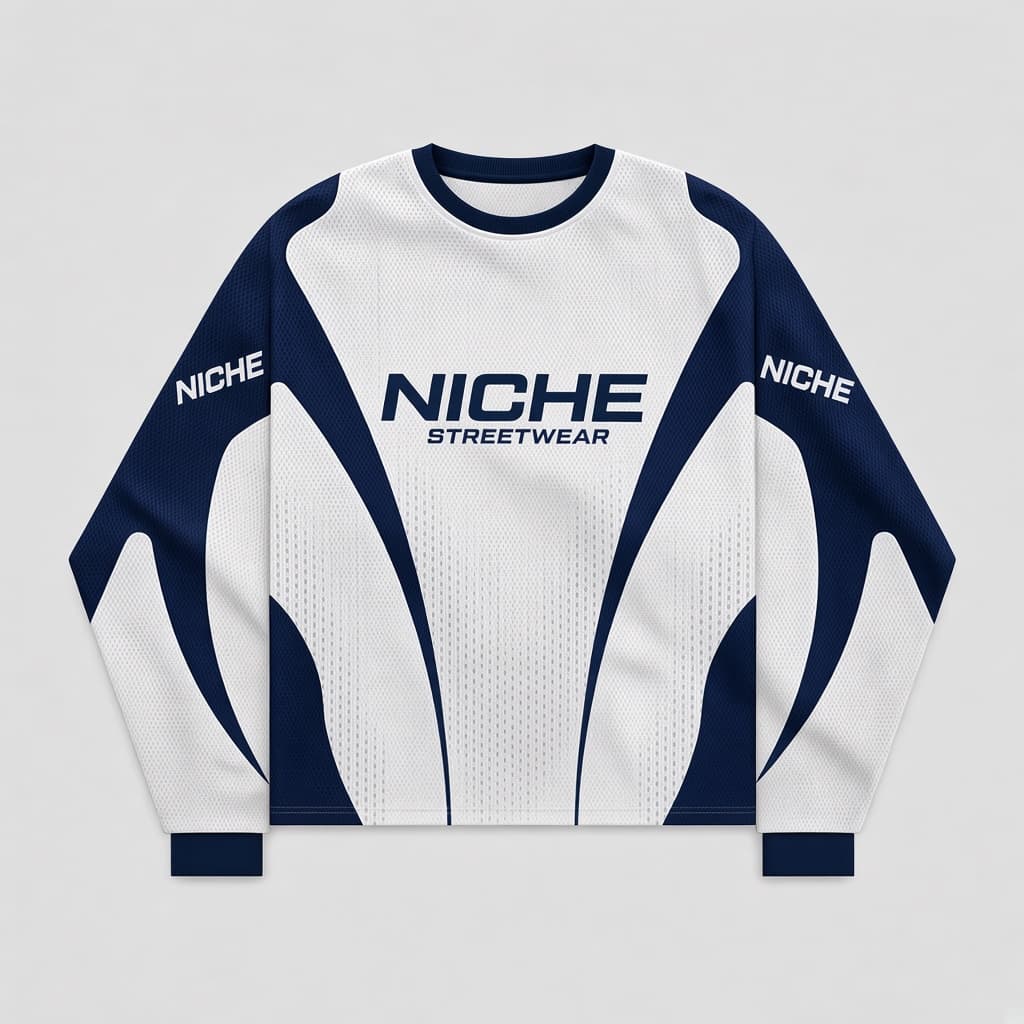 Mesh Jersey Ice Navy — Спереди