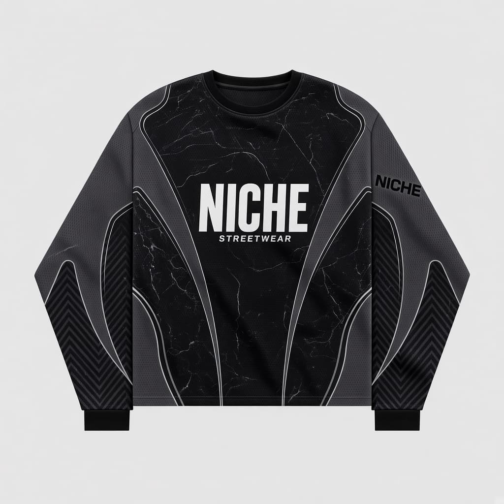 Mesh Jersey Luxe Black — Спереди