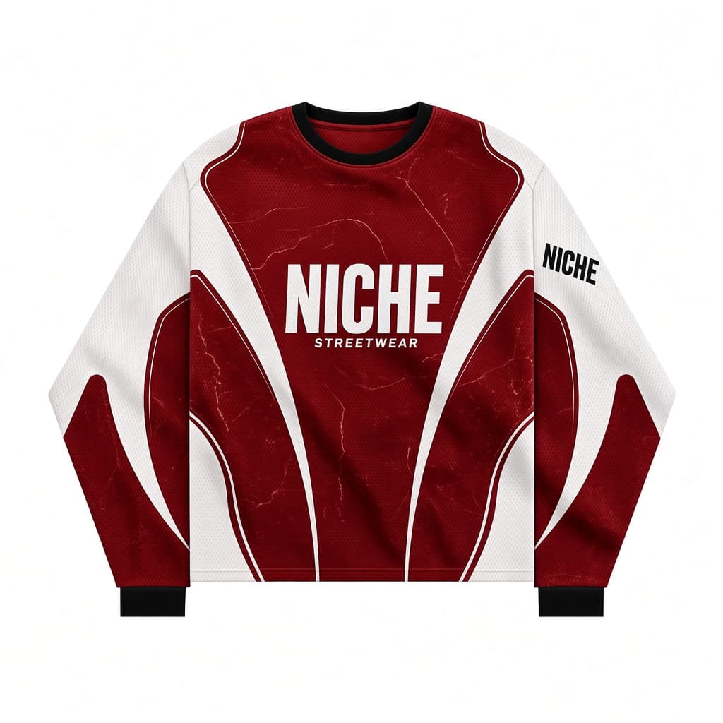 Mesh Jersey Oxblood — Спереди