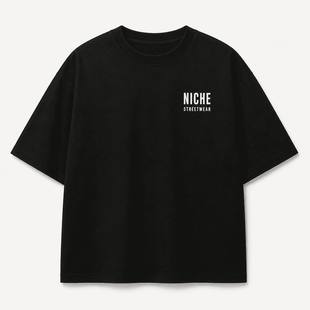 Stack Tee Black — Спереди