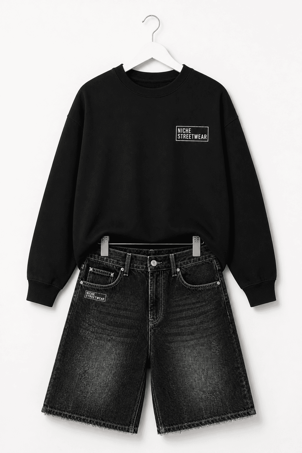 Set Long + Shorts Black