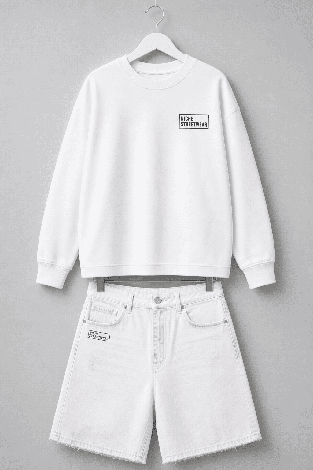 Set Long + Shorts White
