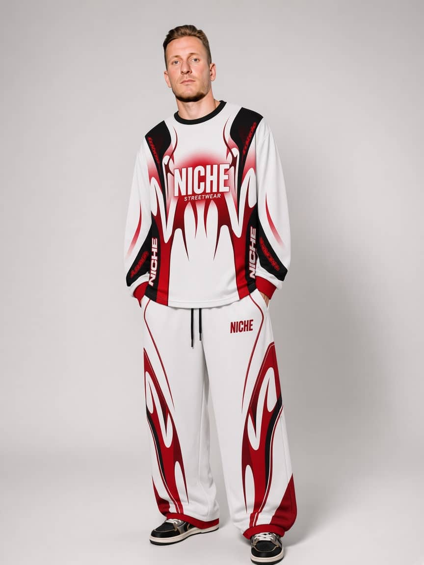 Set Mesh Flame Red